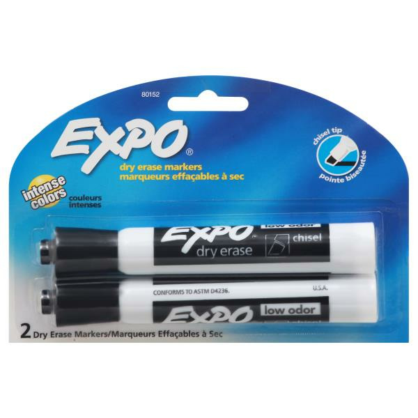 EXPO Dry Erase Markers, Chisel Tip, Intense Colors Same-Day