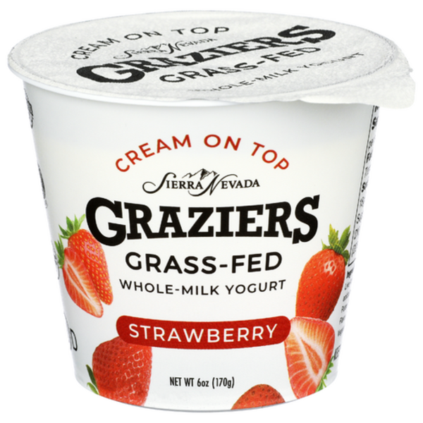 Graziers Strawberry Grass-Fed Whole Milk Yogurt