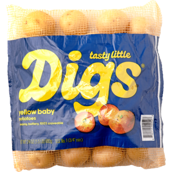 Tasty Little Digs Yellow Baby Potatoes Bag