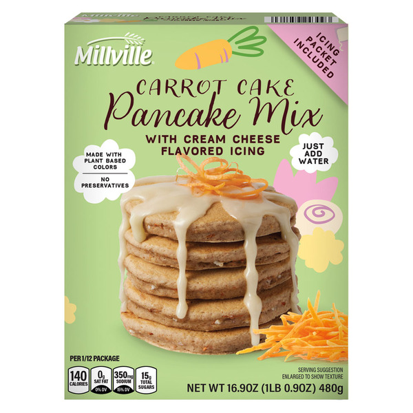 Millville Carrot Cake Pancake Mix Same-Day Delivery or Pickup | ALDI
