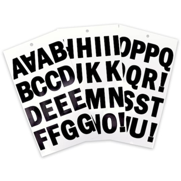 Recollections Vinyl Alphabet Sticker Sheets - Black