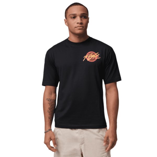 Jordan Men's Flight Short Sleeve Crew, L - Black/Black