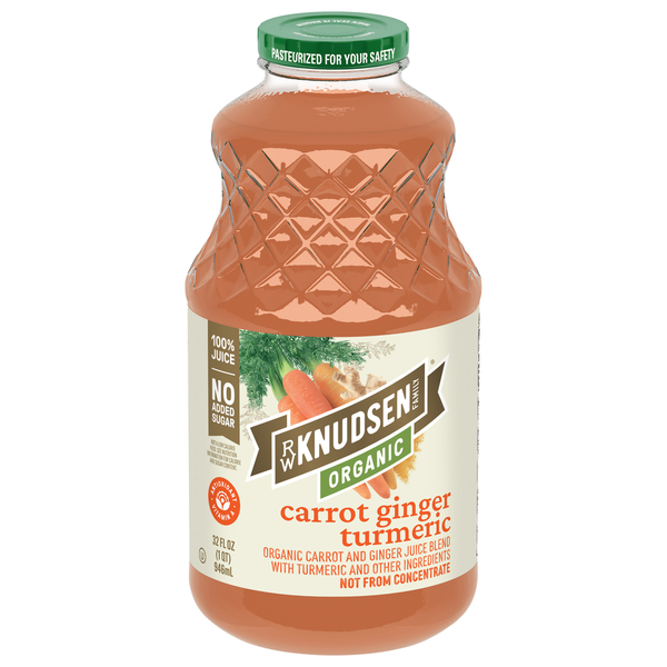 R.W. Knudsen Family Organic Carrot Ginger Turmeric Juice Same-Day