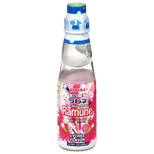 Kimura Lychee Flavor Ramune Same-Day Delivery | Food Bazaar