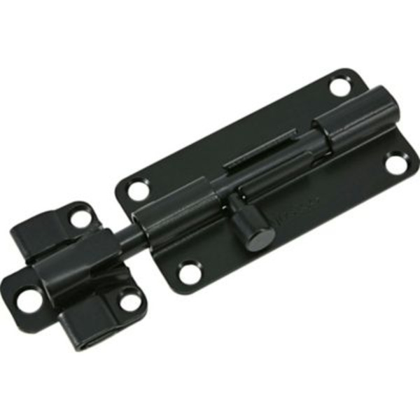 Hillman Hardware Essentials Black Cd-Barrel Bolt, 4 in.