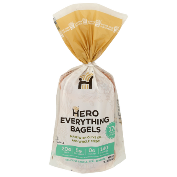 Hero Bread Everything Bagels 5 Pack