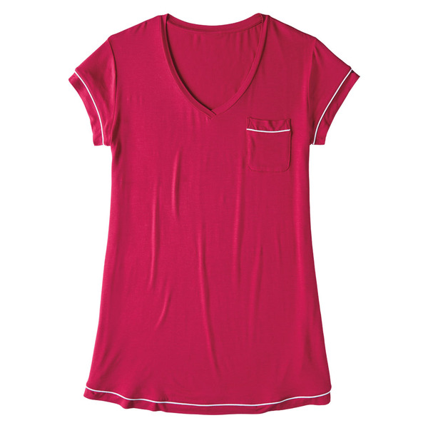 Serra Ladies Soft Sleep Shirt - Red, M Same-Day Delivery or Pickup