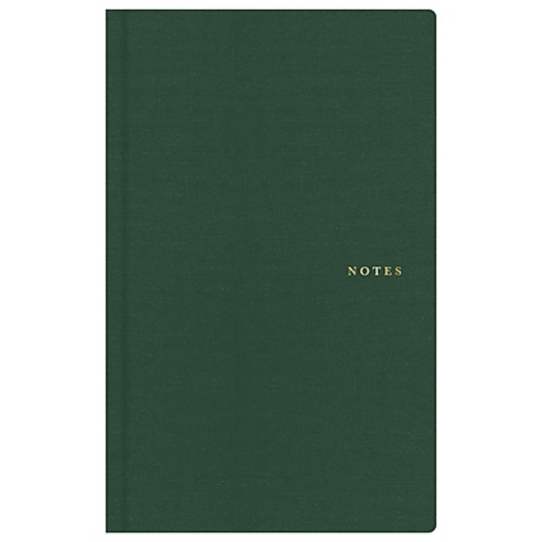 Blue Sky Fabric Cover Bespoke Letterpress Undated Persosnal Organizer, 5 x 8 in - Forest Green