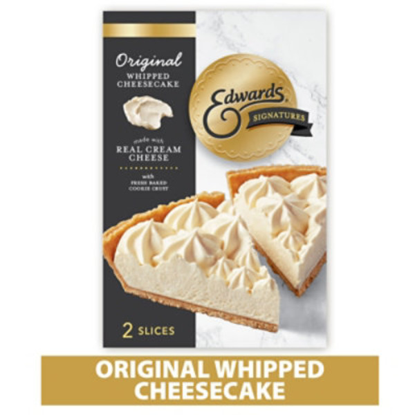 Edwards Singles Desserts Frozen Original Whipped Cheesecake Slices