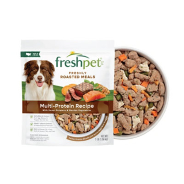 Freshpet Fresh Dog Food, Freshly Roasted Meals, Multi-Protein Recipe