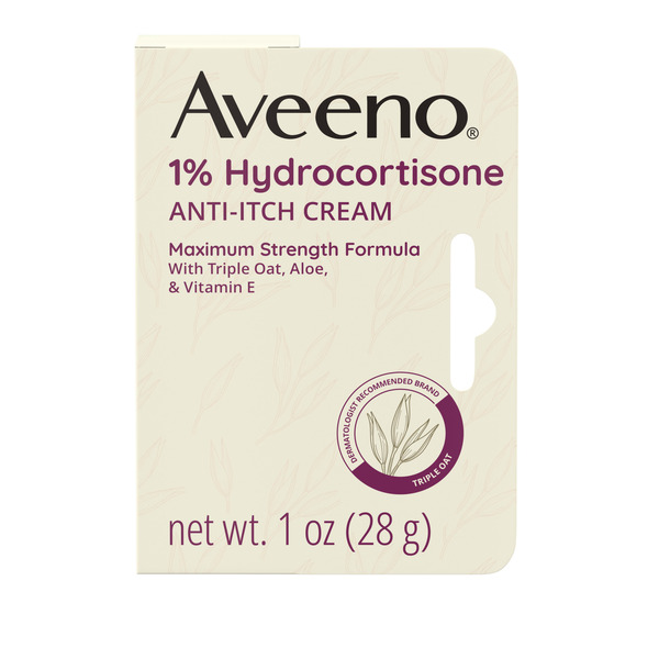 Aveeno 1% Hydrocortisone Anti-Itch Cream Same-Day Delivery or