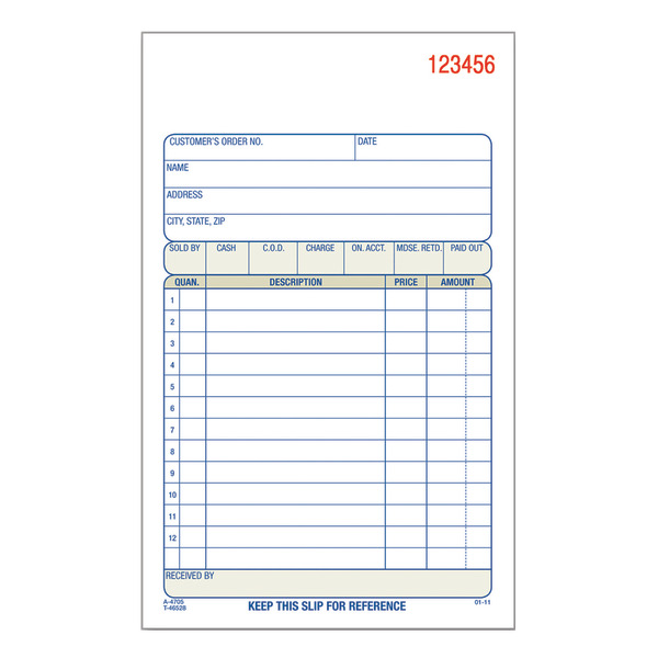 Adams Sales Order Book
