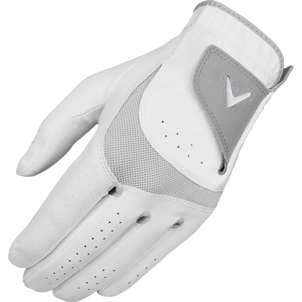 Callaway Women's 2023 X-Tech Golf Gloves - White & Silver