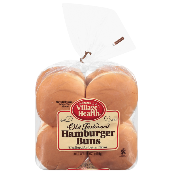 Village Hearth Buns, Hamburger, Old Fashioned Same-Day Pickup