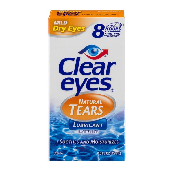 Clear Eyes Natural Tears Lubricant Eye Drops (0.5 fl oz) from Safeway
