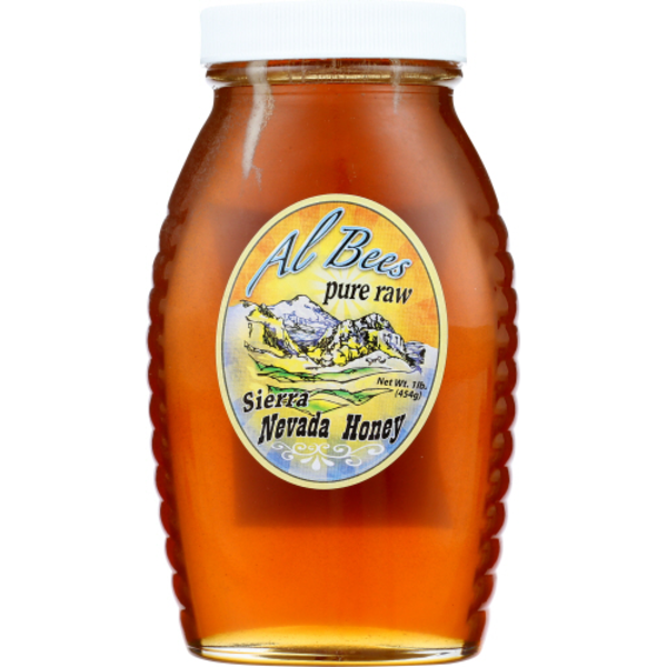 Al Bees Pure Raw Sierra Nevada Honey 1 Lb