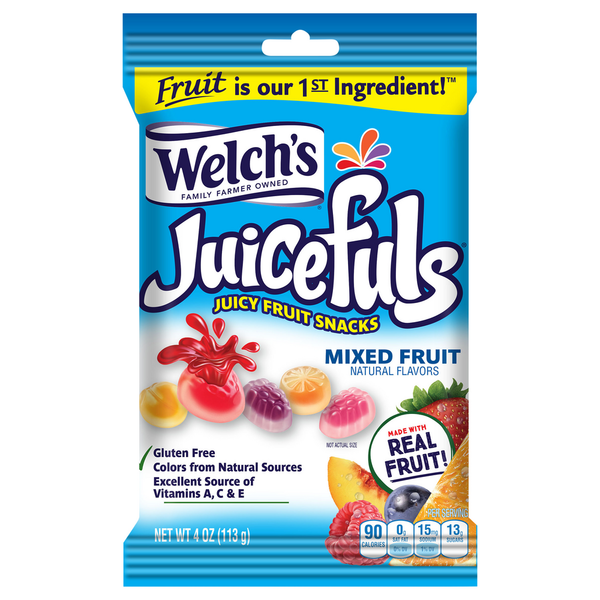 Welch's Juicy Fruit Snacks, Mixed Fruit Same-Day Delivery or