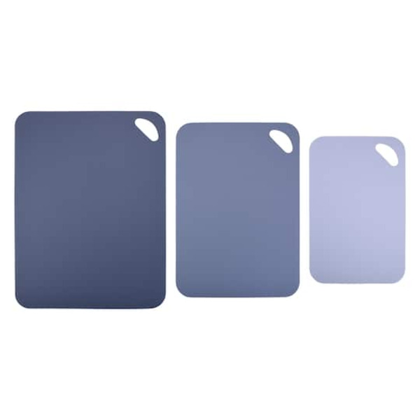Makery 3 Piece Mixed Polypropylene Cutting Mat Set - Blue