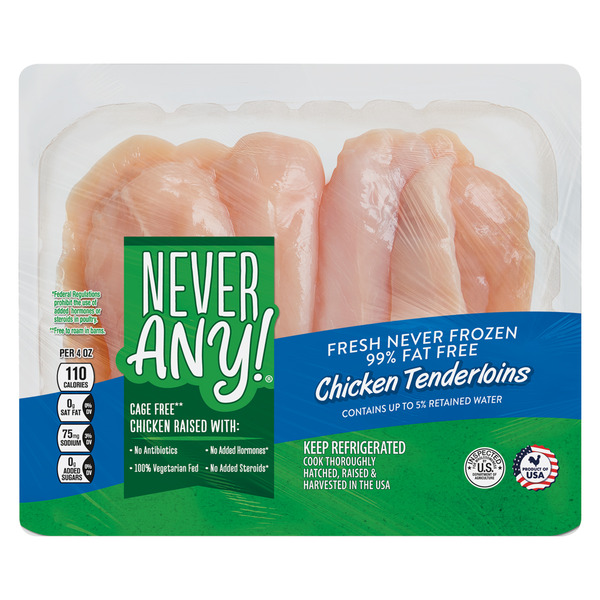 Never Any! Fresh Antibiotic Free Chicken Tenderloins