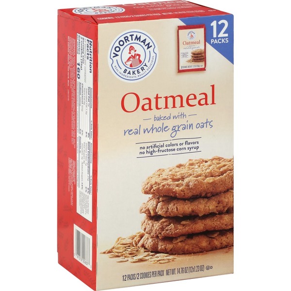 Voortman Cookies, Oatmeal, 12 Packs (1.23 each) Instacart