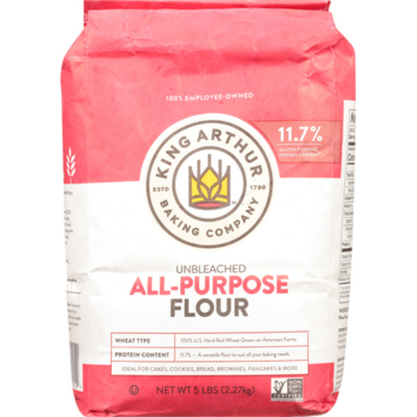 King Arthur Baking Company All Purpose Unbleached Flour, Non-GMO Project Verified,Kosher, No Preservatives