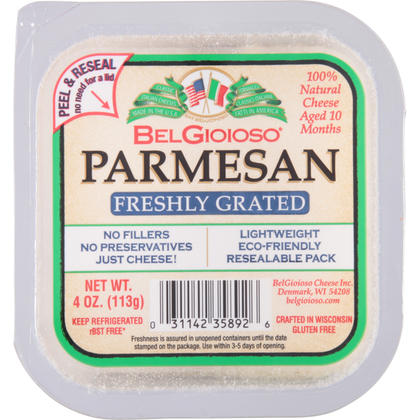 BelGioioso Cheese, Parmesan, Freshly Grated