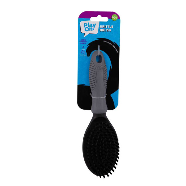 Play On Dog Grooming Puppy Bristle Brush, Large