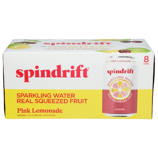 Sprouts Lemonade Rings Spindrift Sparkling Water & Real Squeezed Pink Lemonade 8 Pack Same-Day ...