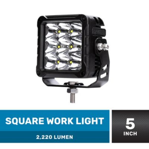 Traveller 2,220 Lm Square LED Work Light, 5 in.