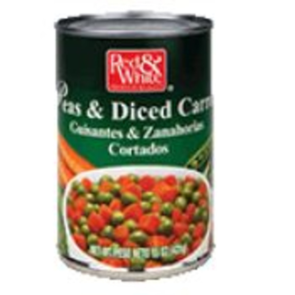 Red & White - Peas & Diced Carrots - 12/15 oz