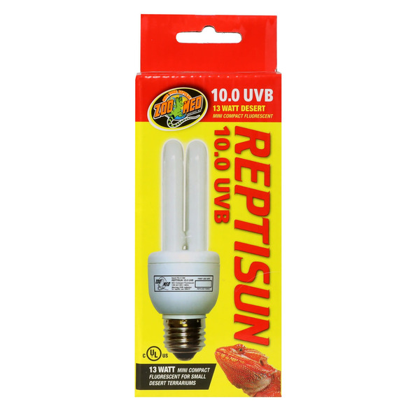 Zoo Med 10.0 UVB 13 Watt Desert Mini Compact Fluorescent Reptisun