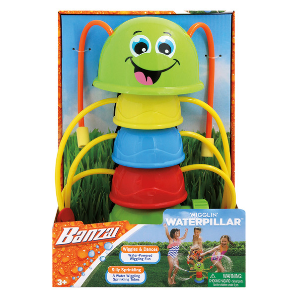 Banzai Wigglin Waterpillar Backyard Water Sprinkler Same-Day
