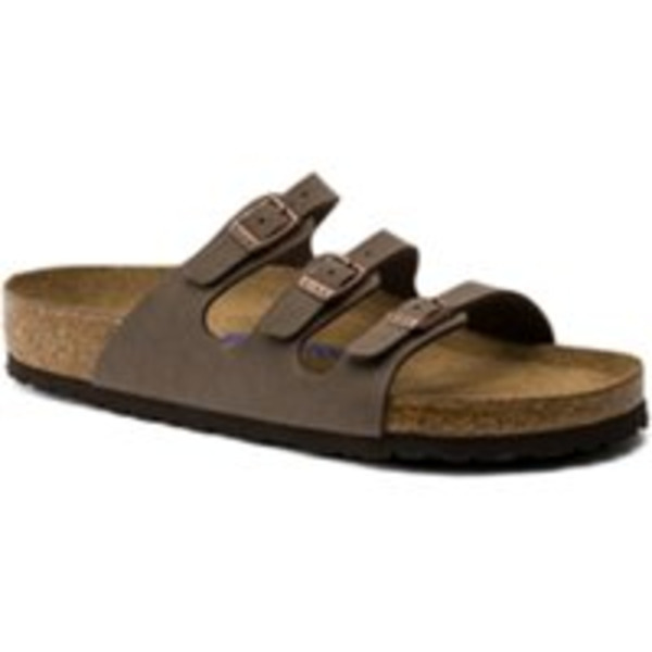 BIRKENSTOCK Women's Florida Birko-Flor Nubuck Soft Footbed Sandals