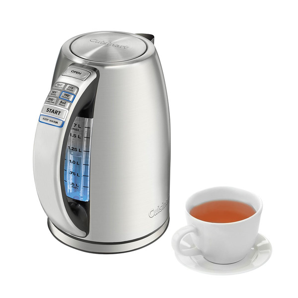 Cuisinart PerfecTemp Programmable Cordless Electric Kettle - Silver - 1.7 Liter