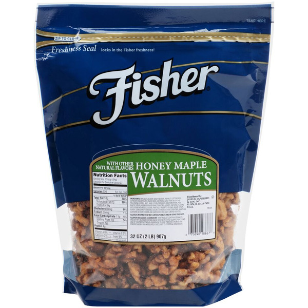 Fisher - Honey Maple Walnuts - 2 lbs
