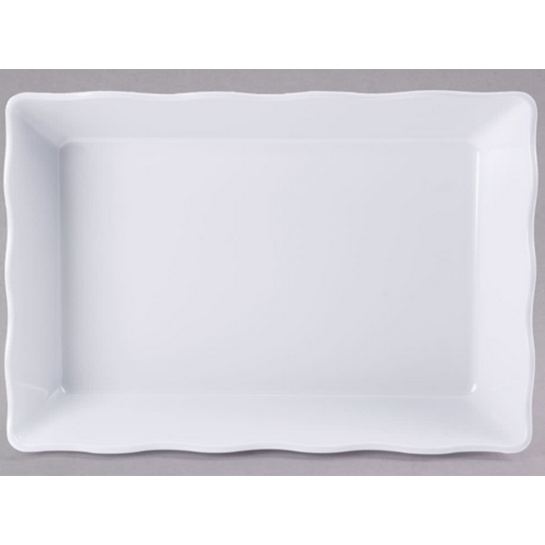 Milano/Bake & Brew Tray, 13-3/4" x 9-1/2" x 2-1/2" deep, rectangular, melamine, white, NSF
