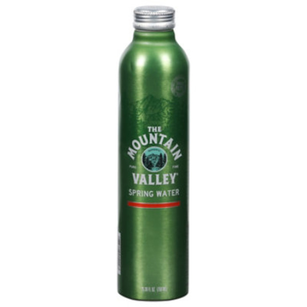MOUNTAIN VALLEY Still Spring Water Aluminum Bottles, 750 mL, Single