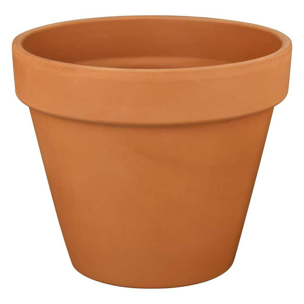 Vigoro Large Terracotta Planter With Drainage Hole (14.5 In. L X 14.5 In. W X 12 In. H)