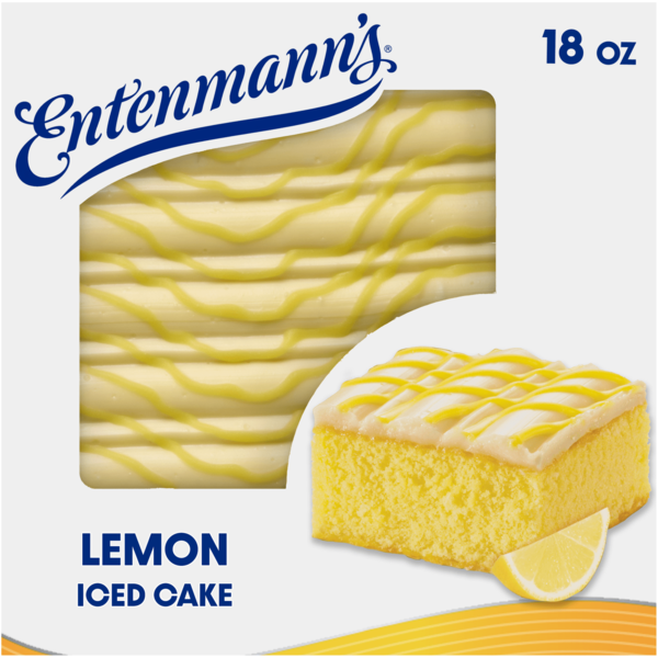 Entenmann's Lemon Iced Cake, 18 oz Same-Day Delivery | Food Bazaar