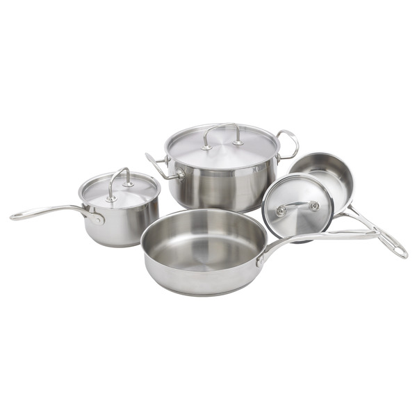 Winware Set Winware Stainless Steel Premium Extra-Heavyweight Cookware Set Same-Day ...