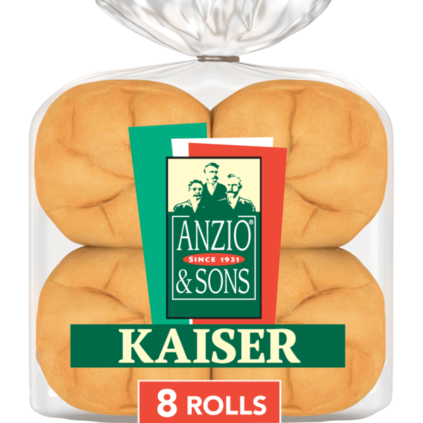 Anzio & Sons 8 ct, Kaiser, Rolls, Hamburger Buns, 16 oz Same-Day