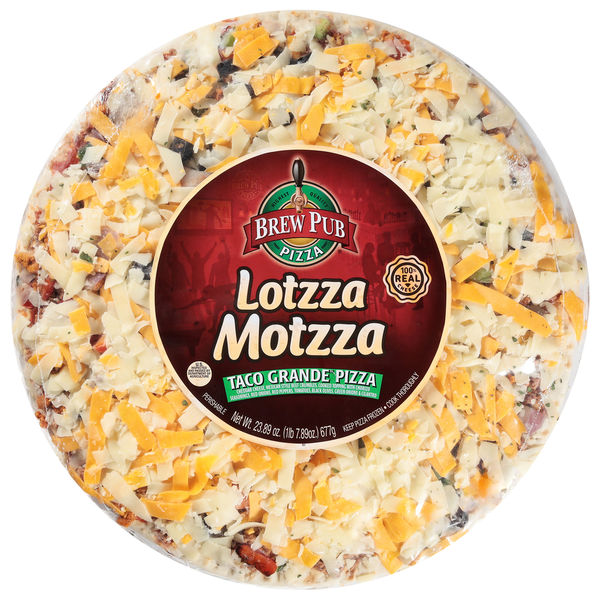 Brew Pub Pizza Lotzza Motzza Taco Grande Pizza Same-Day Delivery
