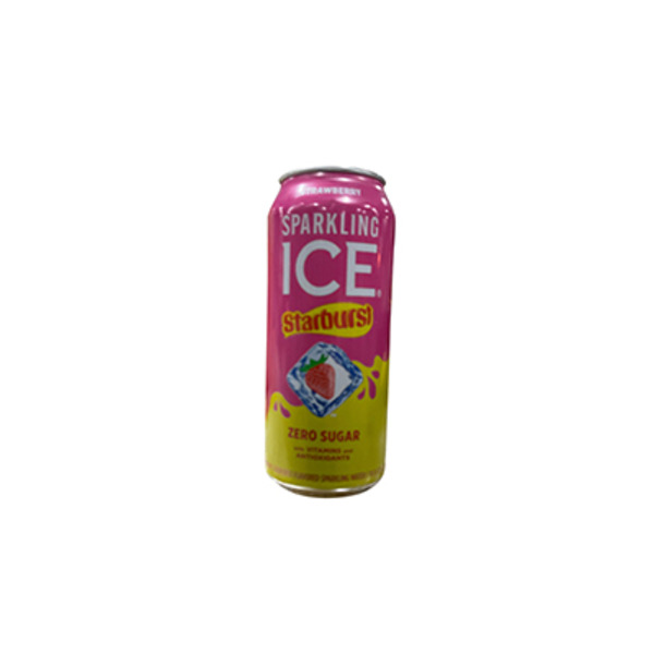 Sparkling Ice Starburst Strawberry Zero Sugar Sparkling Water