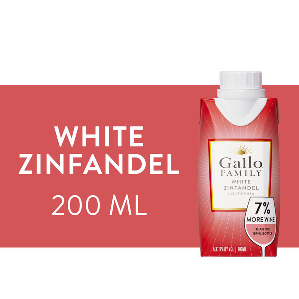 Gallo Family Vineyards White Zinfandel Tetra 4pk Same-Day Delivery