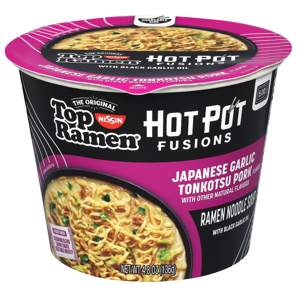 Nissin Japanese Garlic Tonkotsu Pork Ramen Noodle Soup