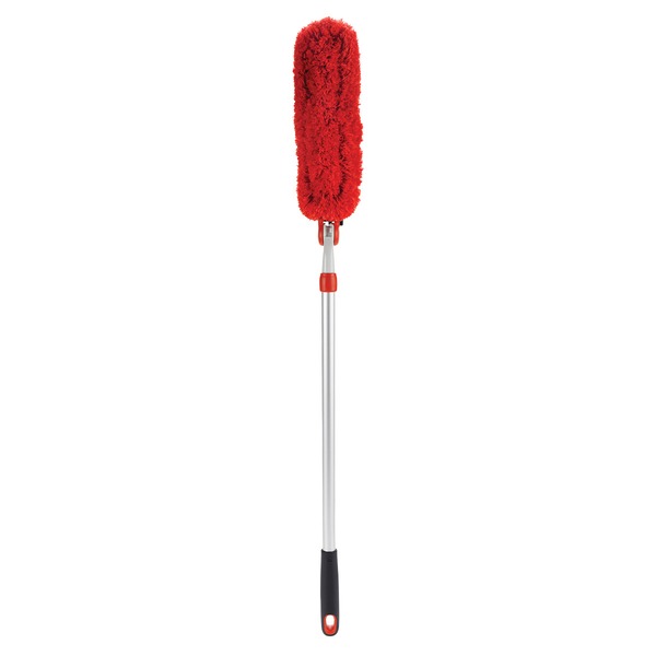 OXO Good Grips Microfiber Extendable Duster - White & Orange - 4-1/8" x 36-3/4"