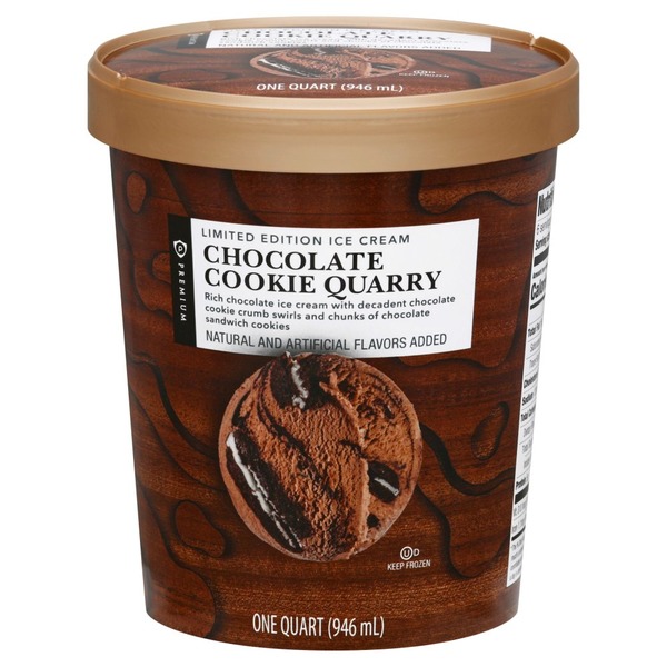 Publix Premium Ice Cream, Chocolate Cookie Quarry (1 qt) Instacart