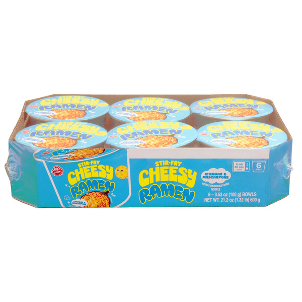 Otoki Stir-Fry Cheesey Ramen Bowls, 3.53 oz, 6-count