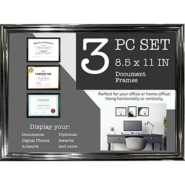 Enchante S7H1481S BLK Polystyrene Document Frame - Black
