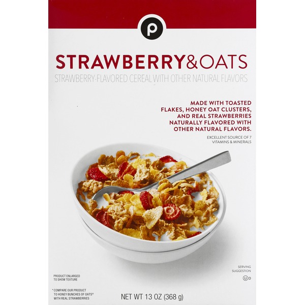 Publix Cereal, Strawberry & Oats (13 oz) Instacart